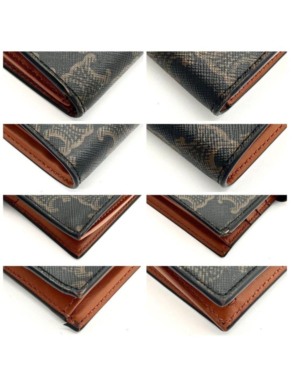 ★SOLD★ Celine Wallet Strap All Over Pattern Black - Picture 8 of 11